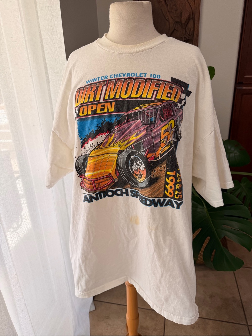 Vintage Dirt Modified Open T Shirt XXL Antioch Speedway Racing 1997 Tee
